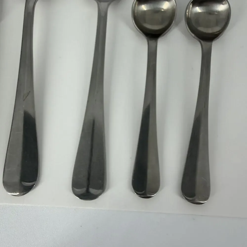 7X Serving Cooper Bros QUEEN ANNE Stainless England Fork Bonbon Sugars Spoons